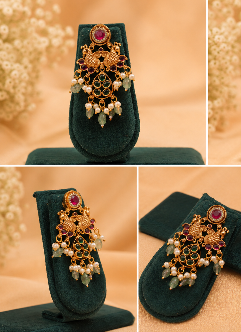 Grand & Exclusive Antique Temple Jewellery Set