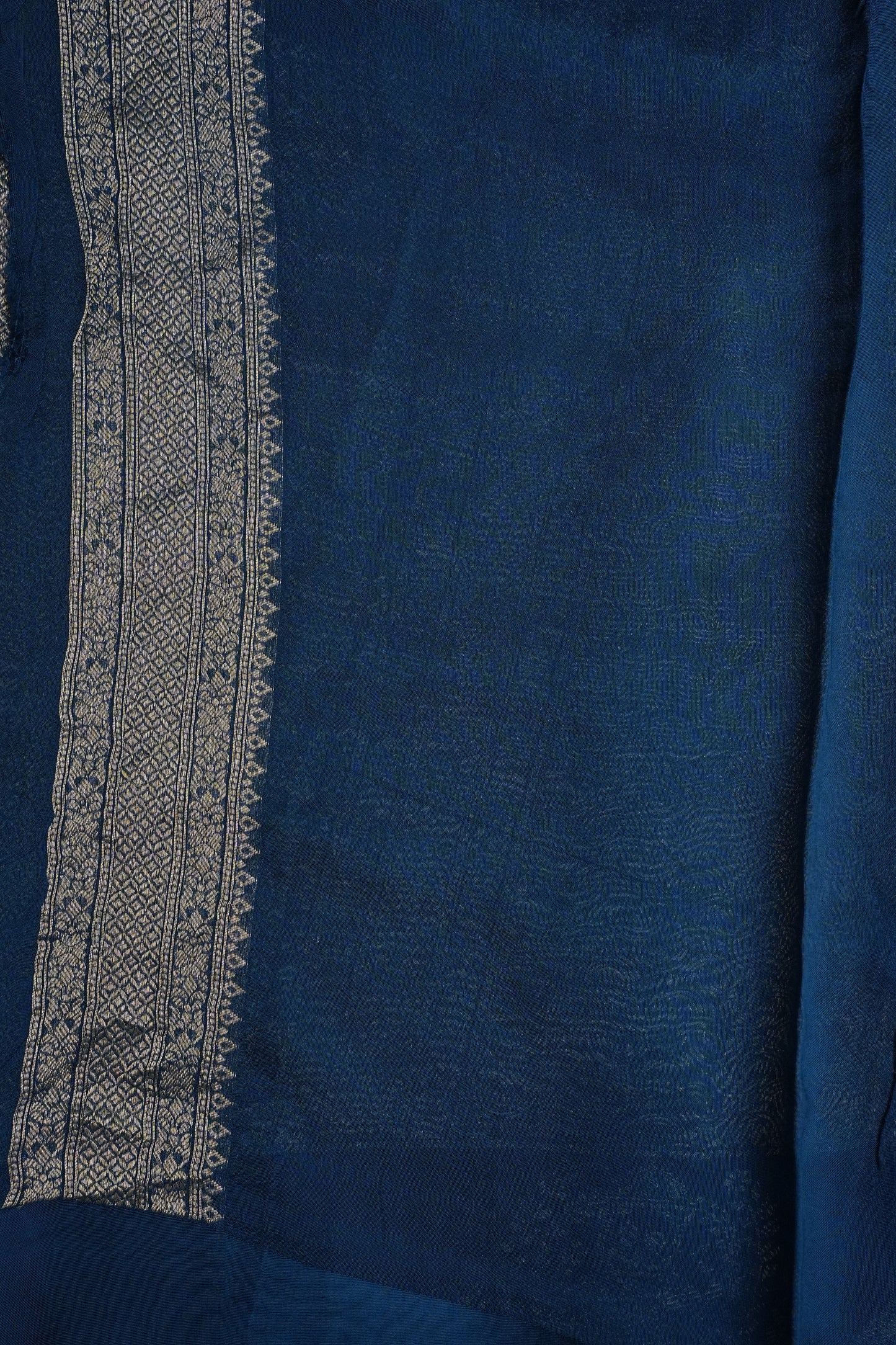 Peacock Blue Soft Banarasi Silk Saree with Traditional Elephant Motifs