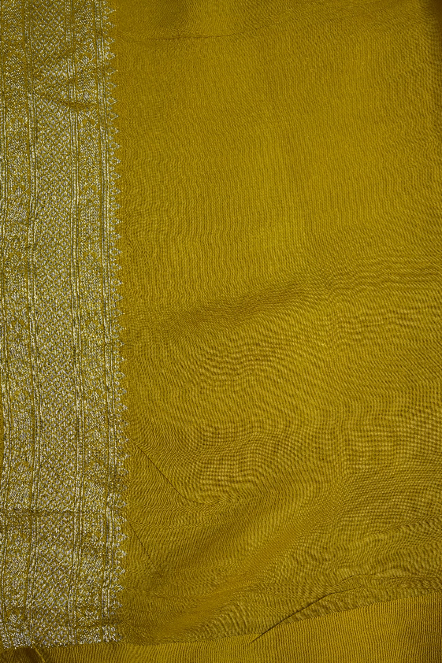 Sunshine Yellow Soft Banarasi Silk Saree with Traditional Elephant Motifs
