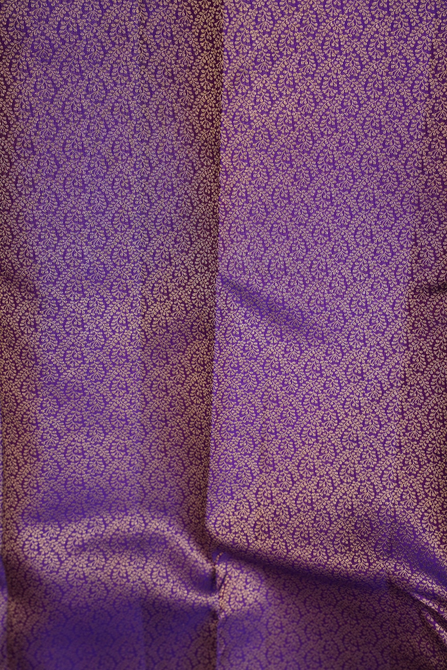 Dual Tone Pink & Royal Purple Pure Kanchivaram Silk Saree with Rich Zari Weave|Silk Mark Certified