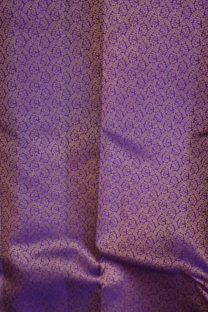 Dual Tone Pink & Royal Purple Pure Kanchivaram Silk Saree with Rich Zari Weave|Silk Mark Certified