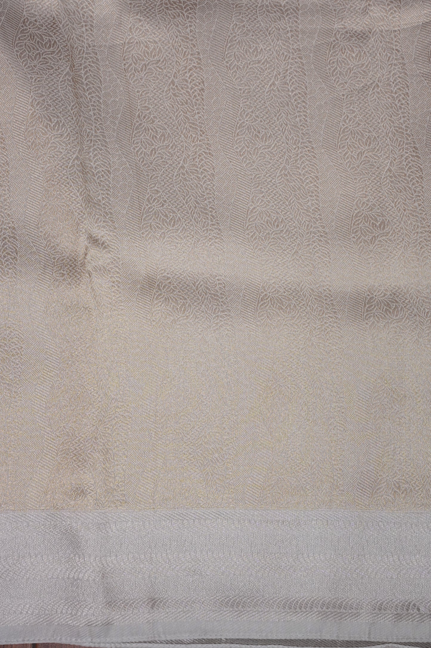 Soft Banarasi Silk Saree - Half White