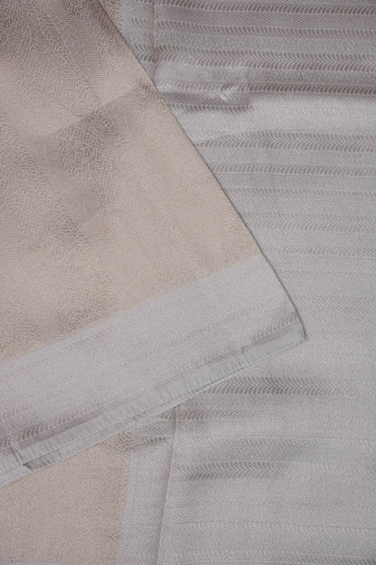 Soft Banarasi Silk Saree - Half White