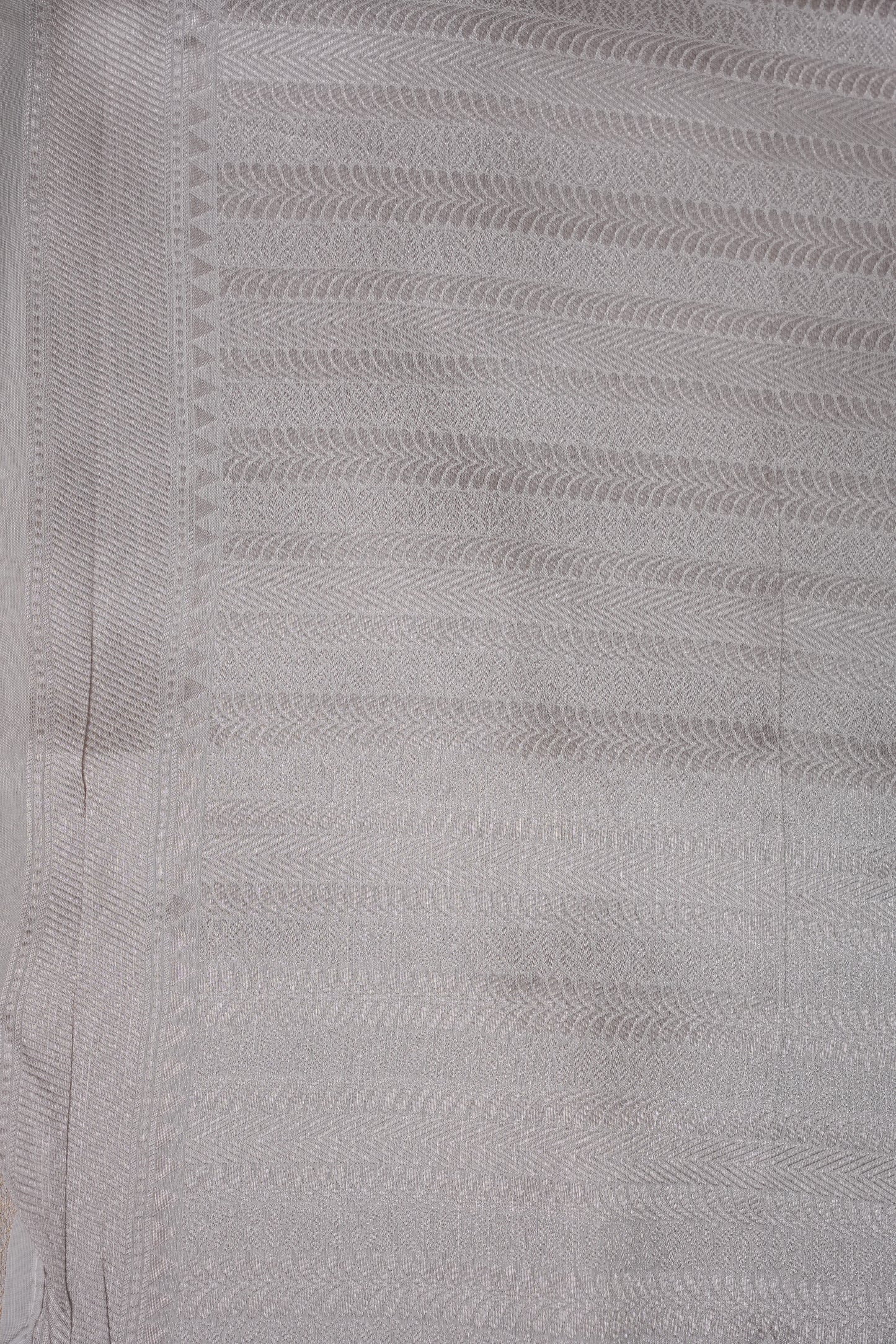 Soft Banarasi Silk Saree - Half White