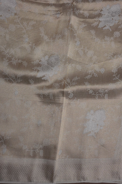 Soft Banarasi Silk Saree - Half White