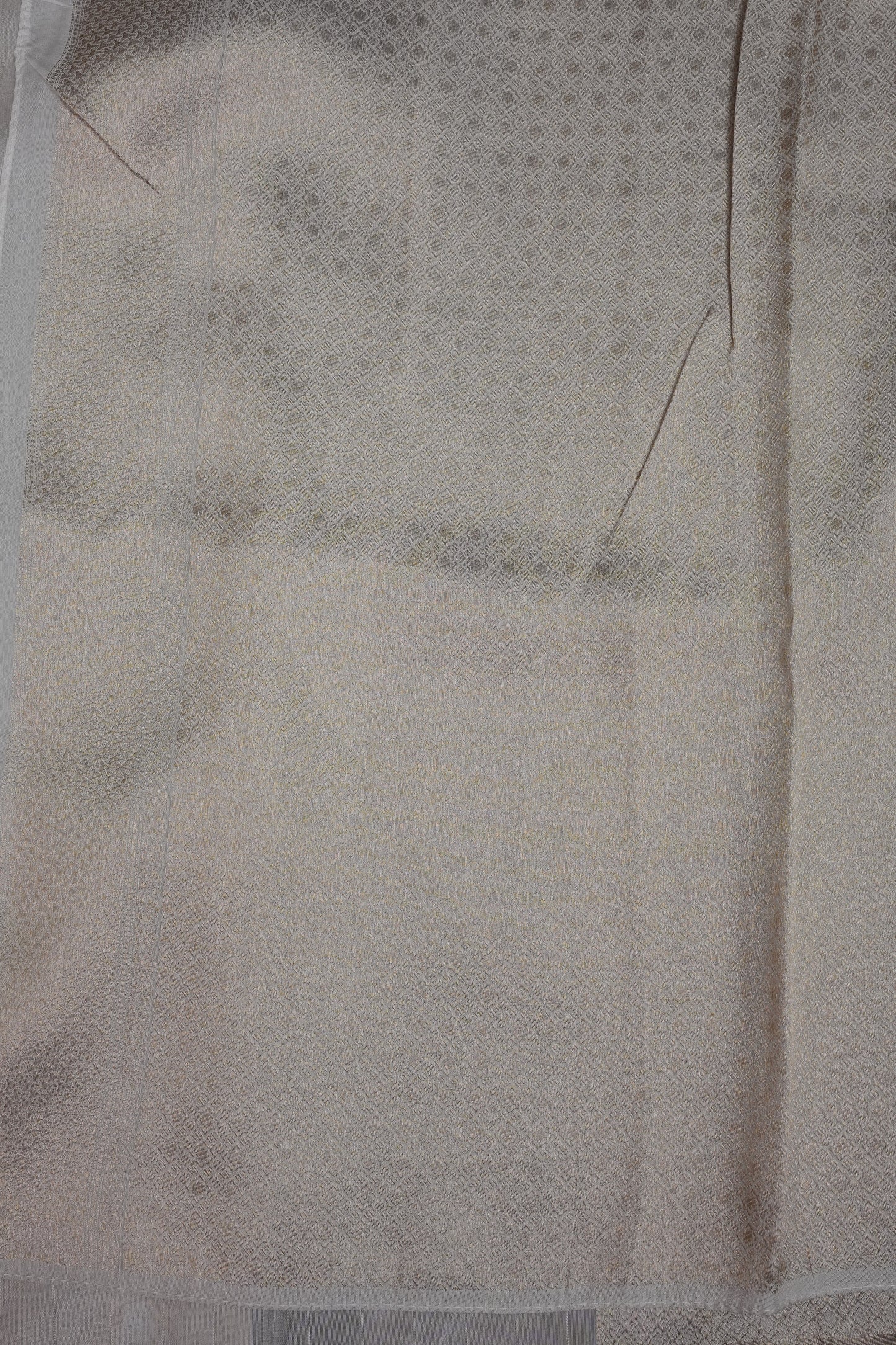 Soft Banarasi Silk Saree - Half White
