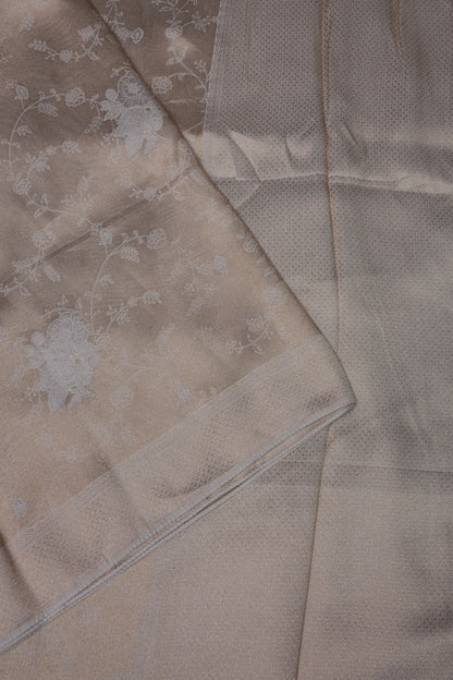 Soft Banarasi Silk Saree - Half White