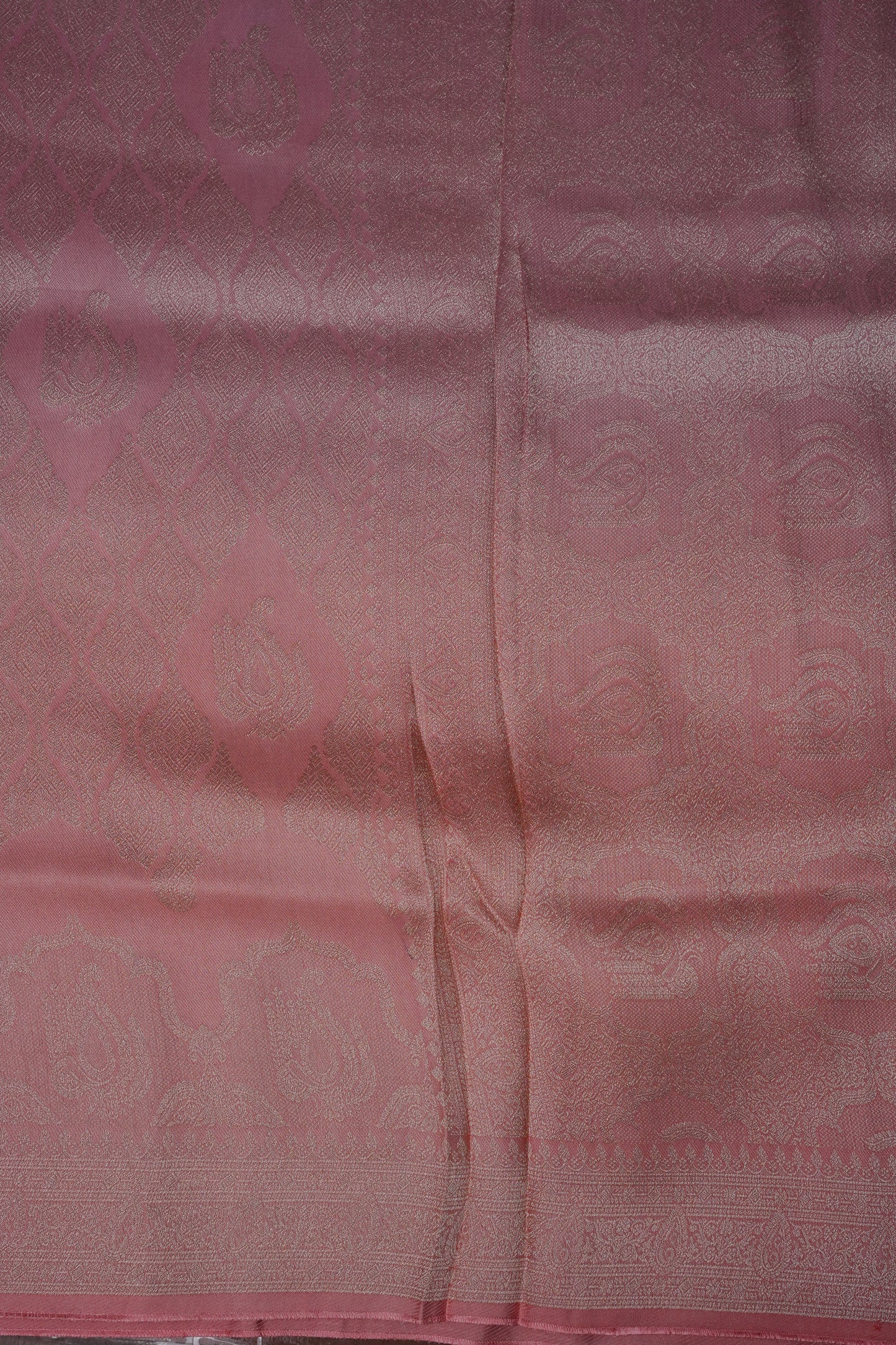 Soft Banarasi Silk Saree - Peach
