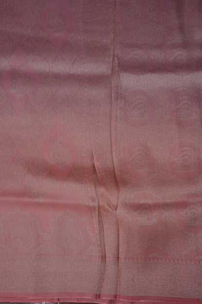 Soft Banarasi Silk Saree - Peach