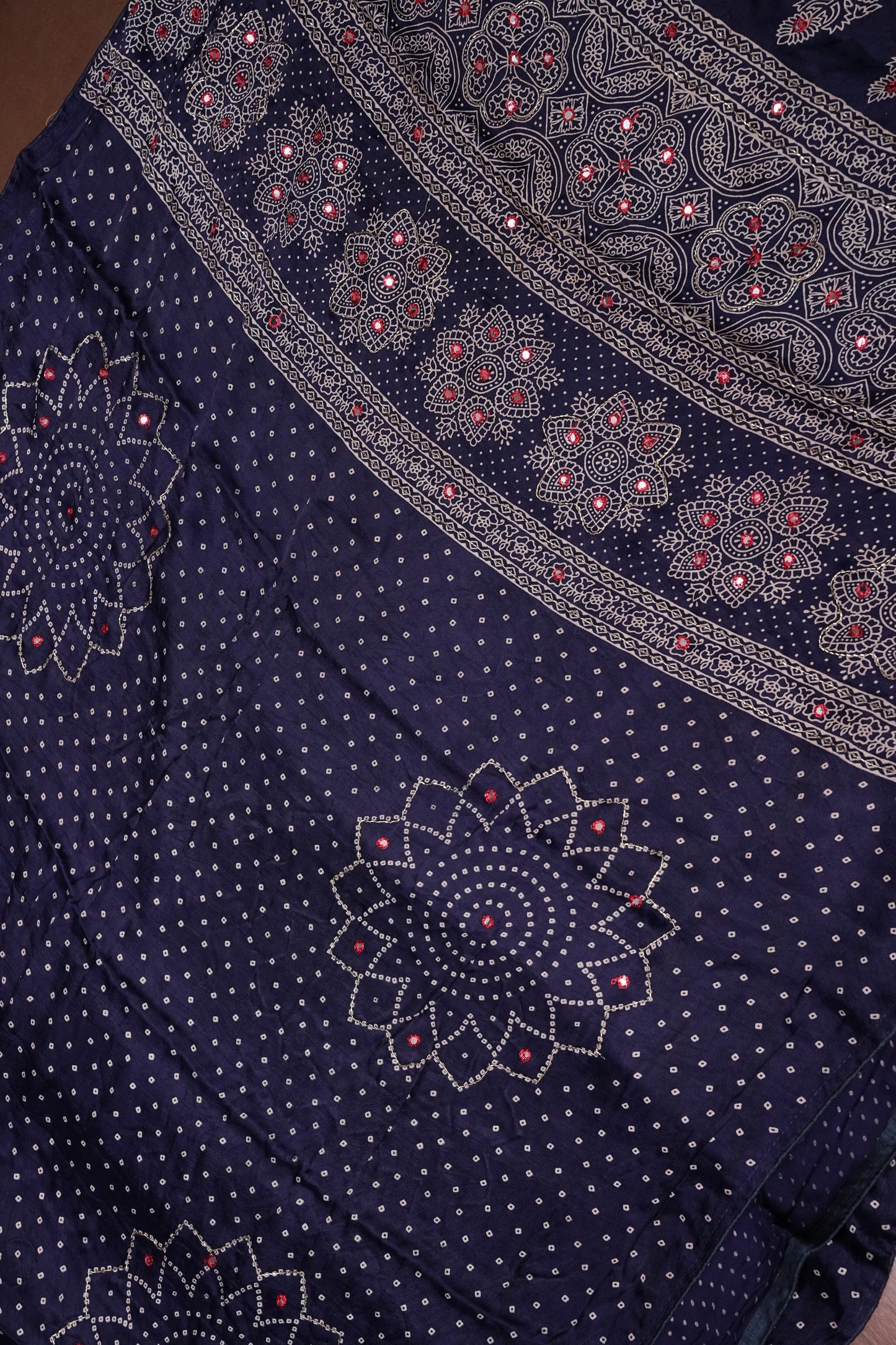 Gajji Silk Saree-Blue