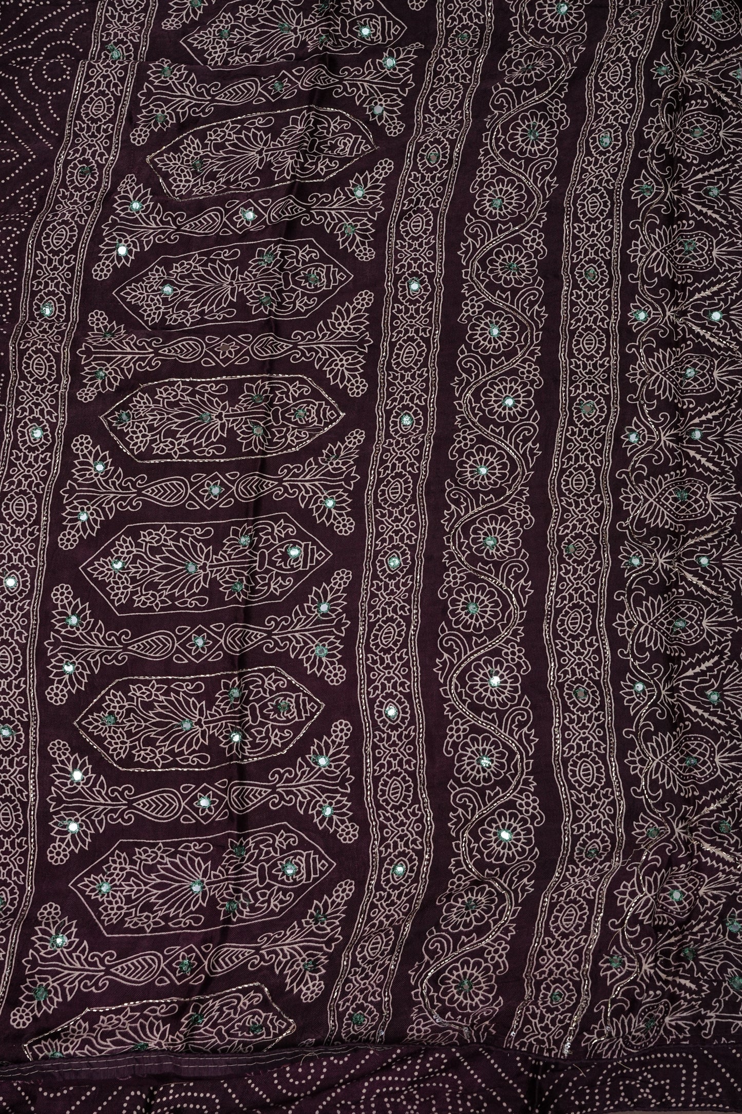 Gajji Silk Saree-Maroon