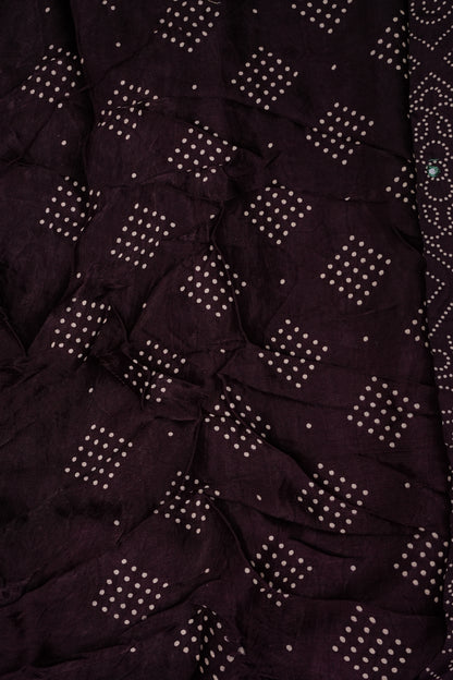 Gajji Silk Saree-Maroon