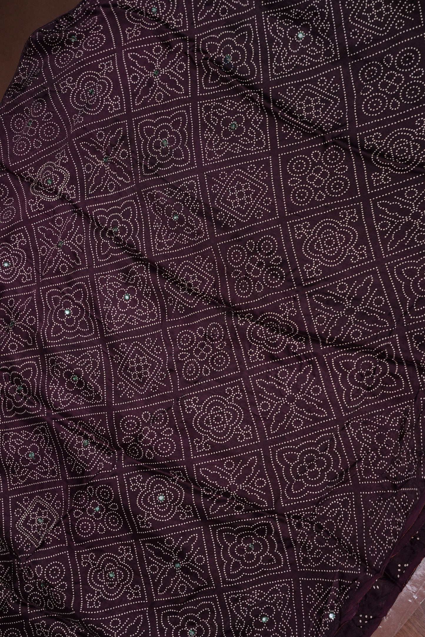 Gajji Silk Saree-Maroon