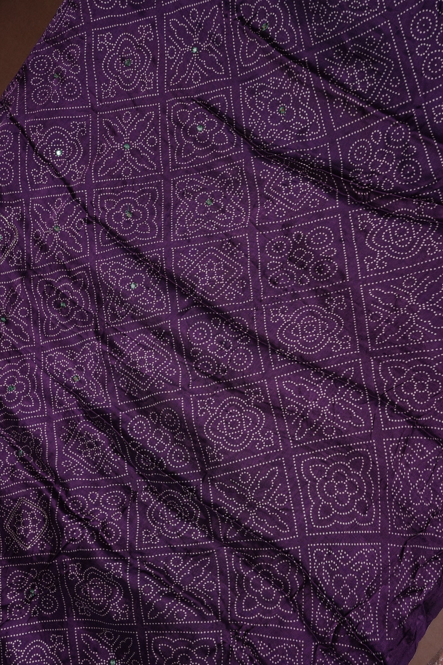 Gajji Silk Saree-Deep Purple