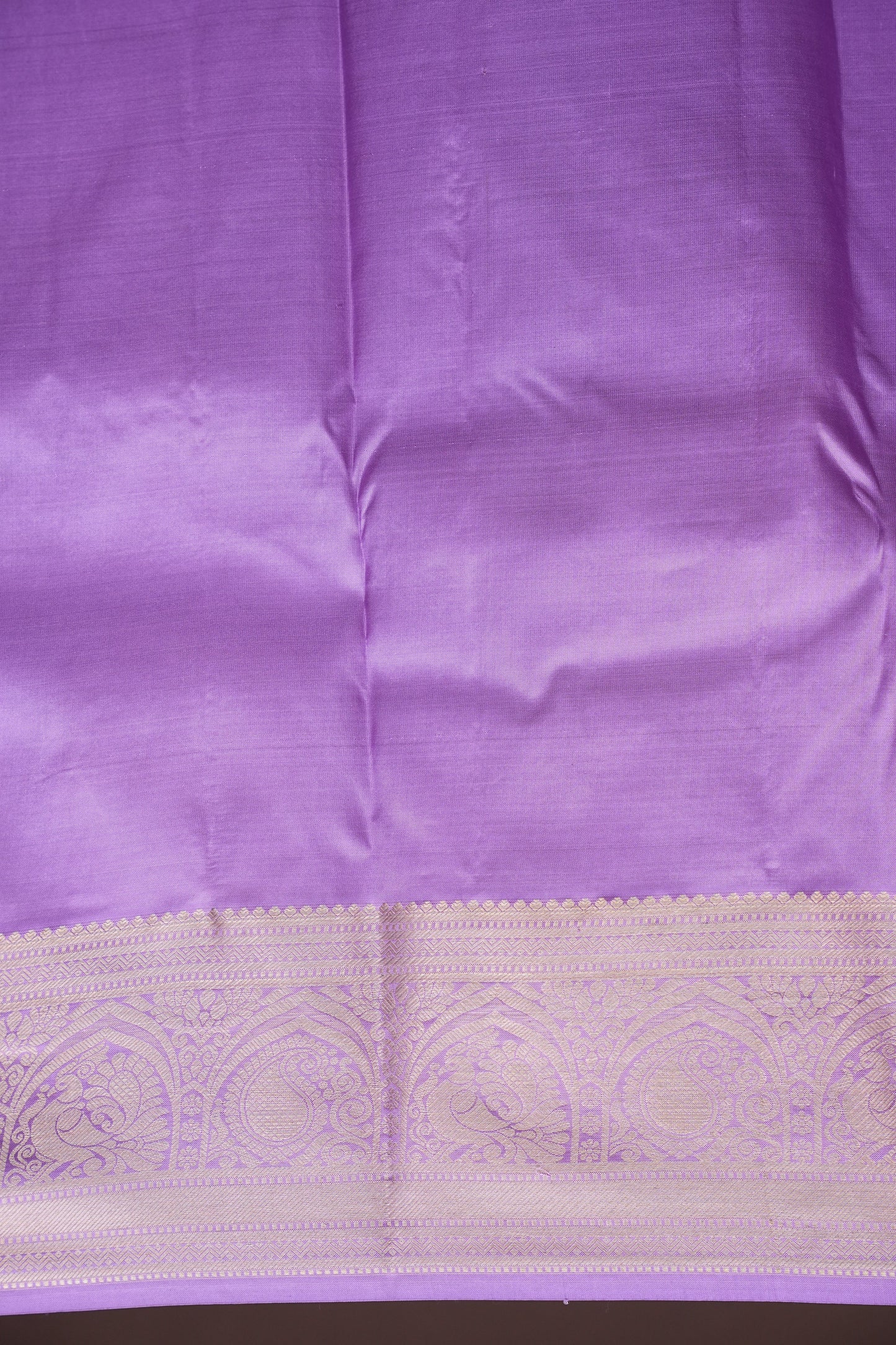 Lavender Pure Brocade Kanchivaram Silk Saree|Silk Mark Certified