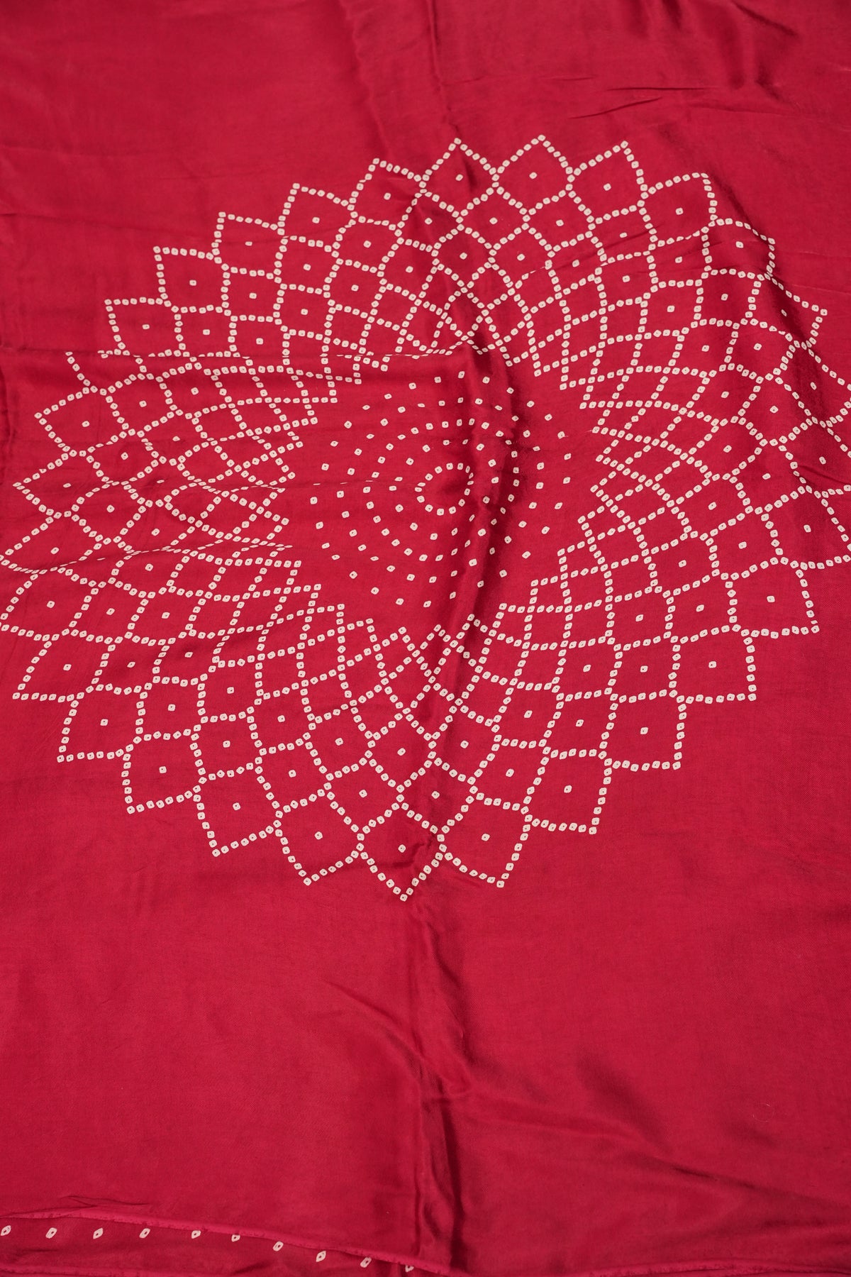 Gajji Silk Saree with Bandhani Prints - Maroon