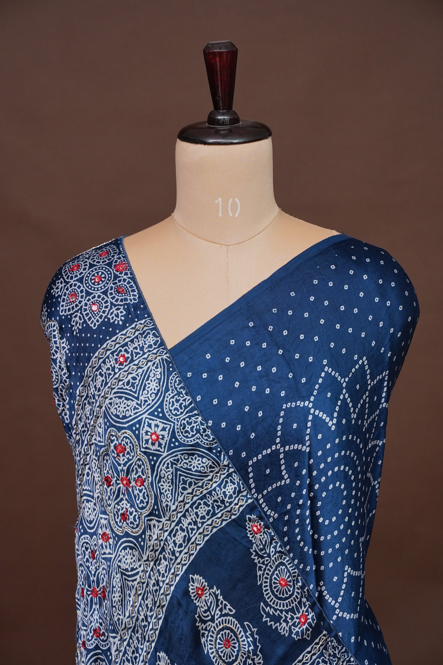 Gajji Silk Saree-Indigo Blue