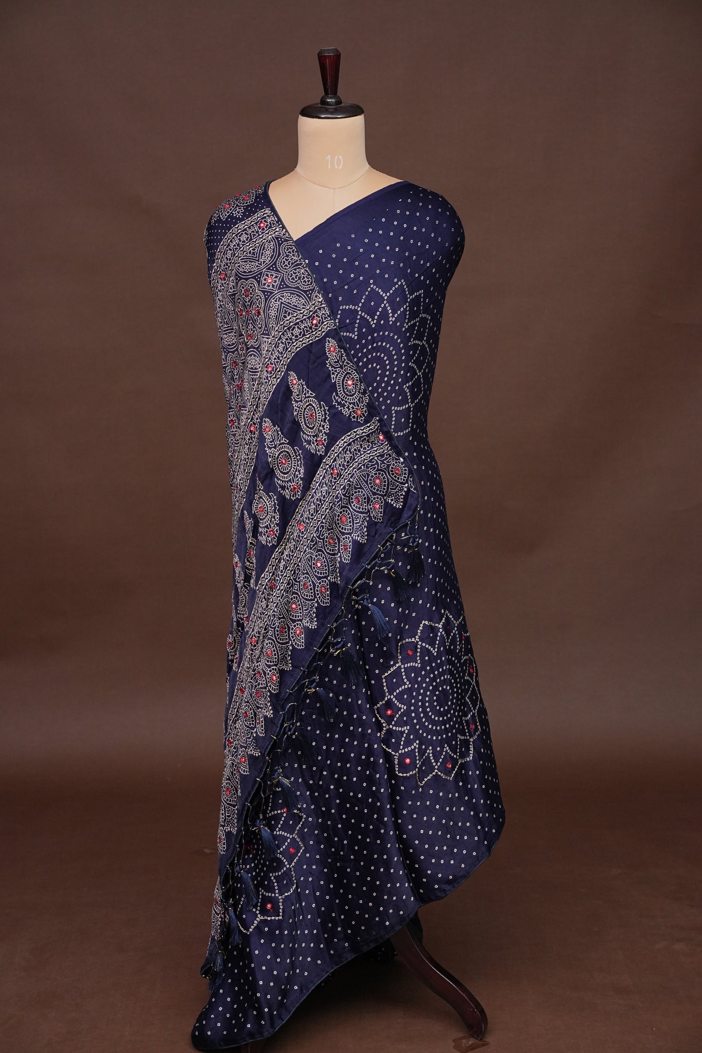 Gajji Silk Saree-Blue