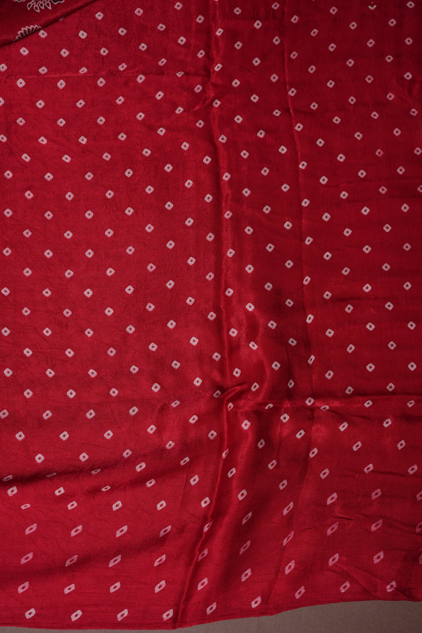 Pure Modal Silk Saree with Ajrakh Prints - Red