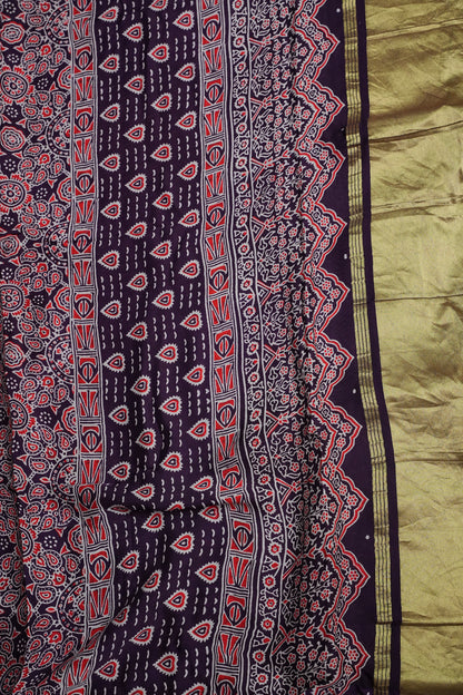 Bandhini Garchola Saree  - Purple