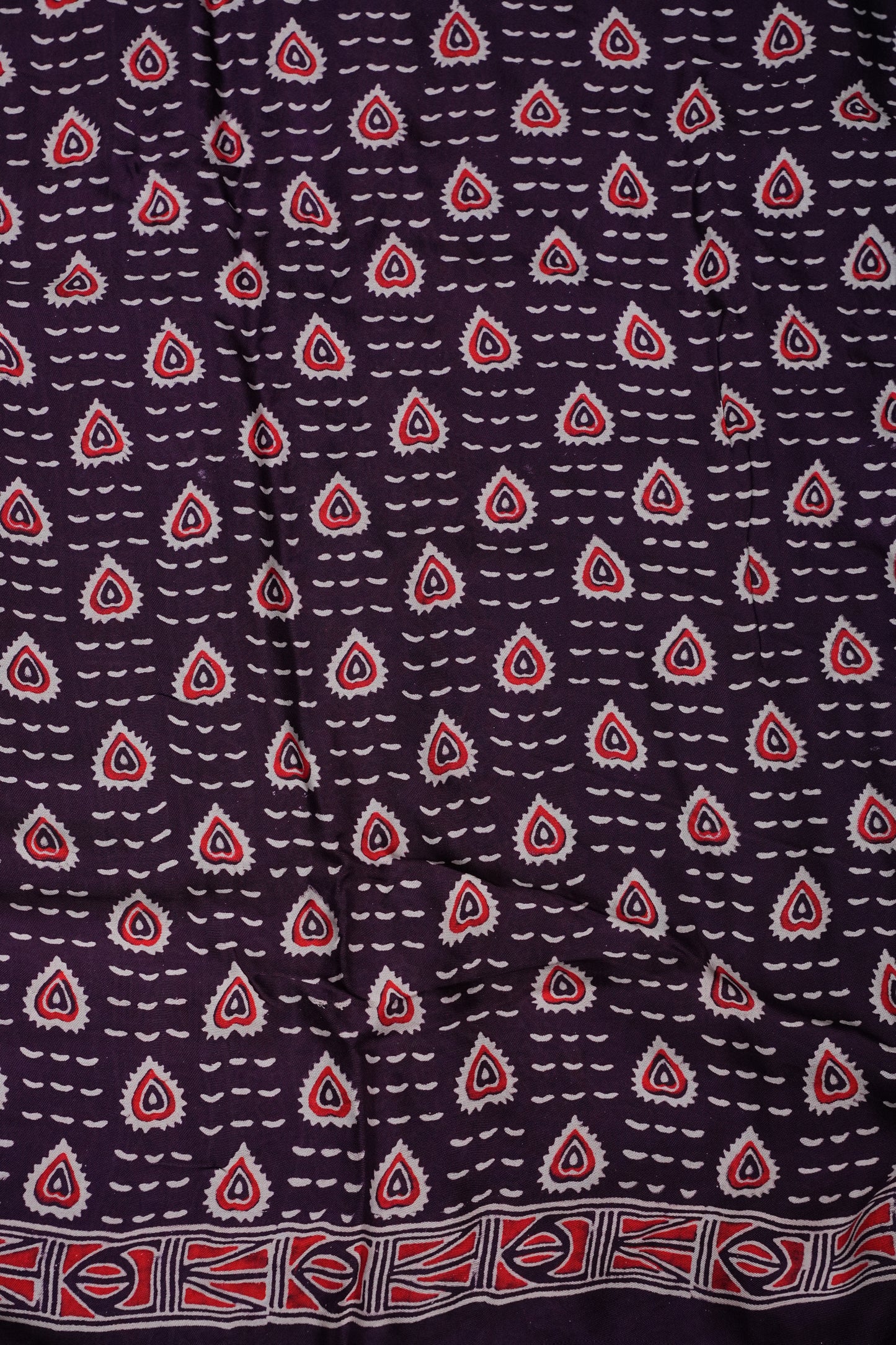 Bandhini Garchola Saree  - Purple