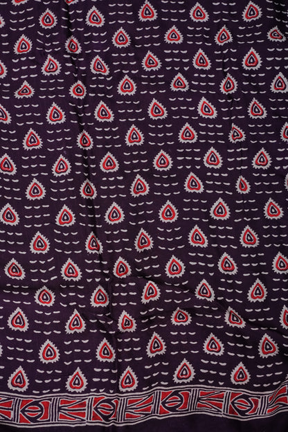 Bandhini Garchola Saree  - Purple