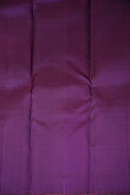 Purple & Deep Purple Pure Kanchipuram Silk Saree with Antique Gold Zari Weaving|Silk Mark Certified