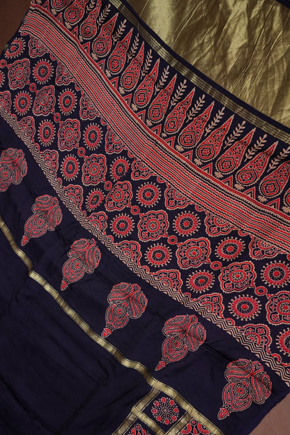 Bandhini Garchola Saree - Blue
