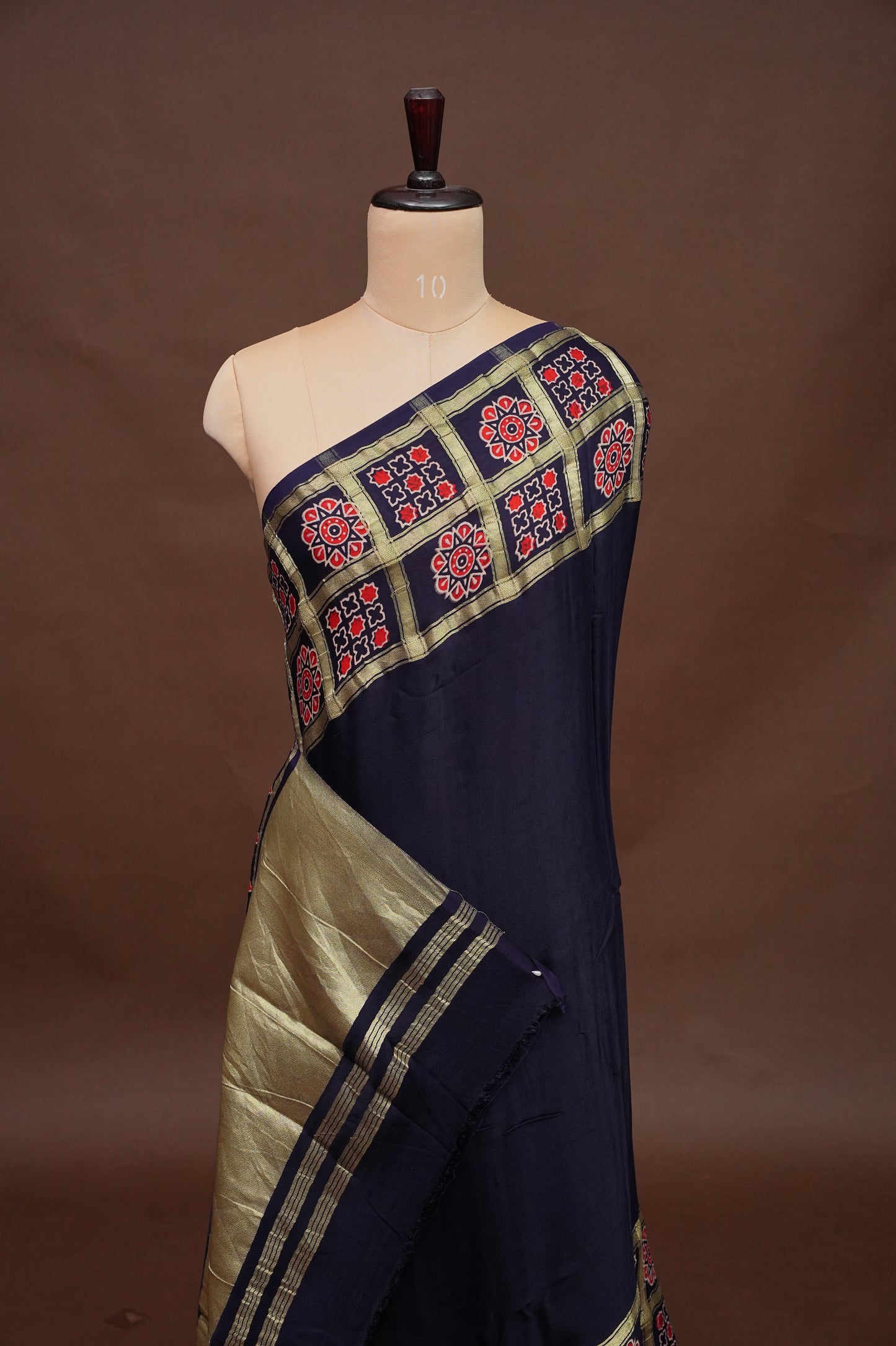 Bandhini Garchola Saree - Blue