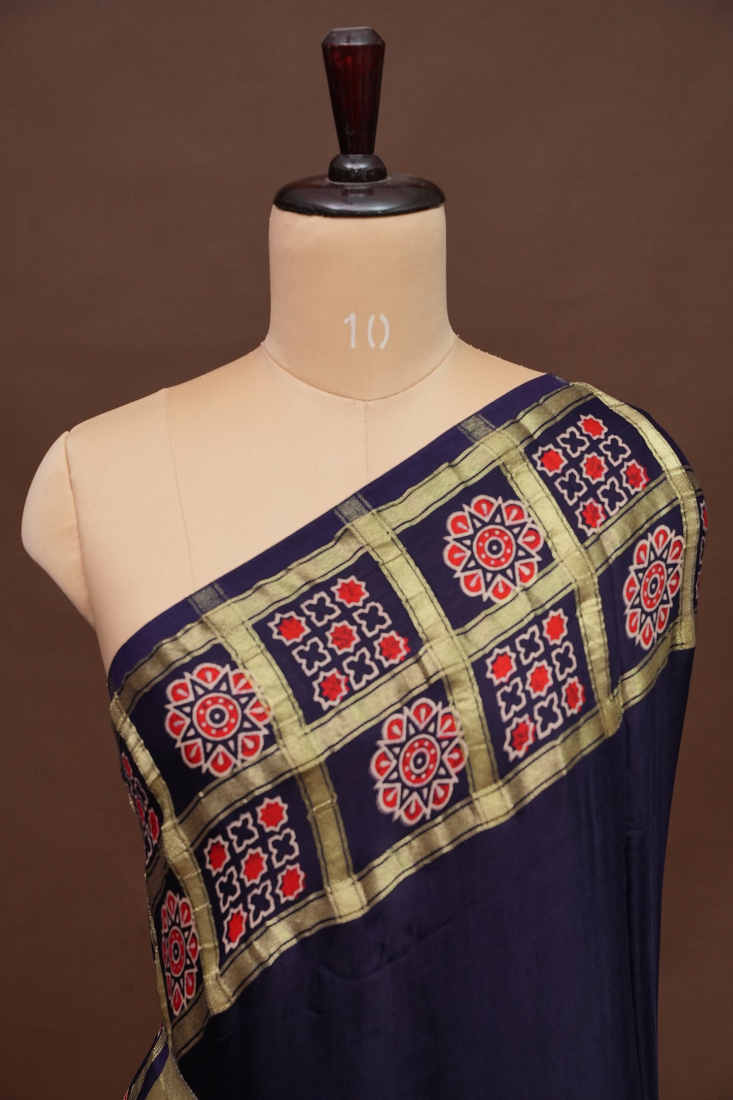 Bandhini Garchola Saree - Blue