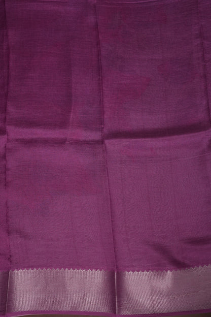 Mangalagiri Printed Silk Saree - Mint Green & Orchid Pink