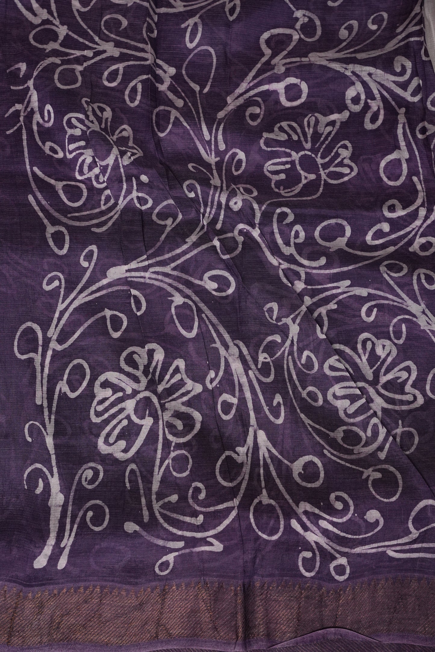 Mangalagiri Silk Shibori Tie & Dye Saree - Lavender