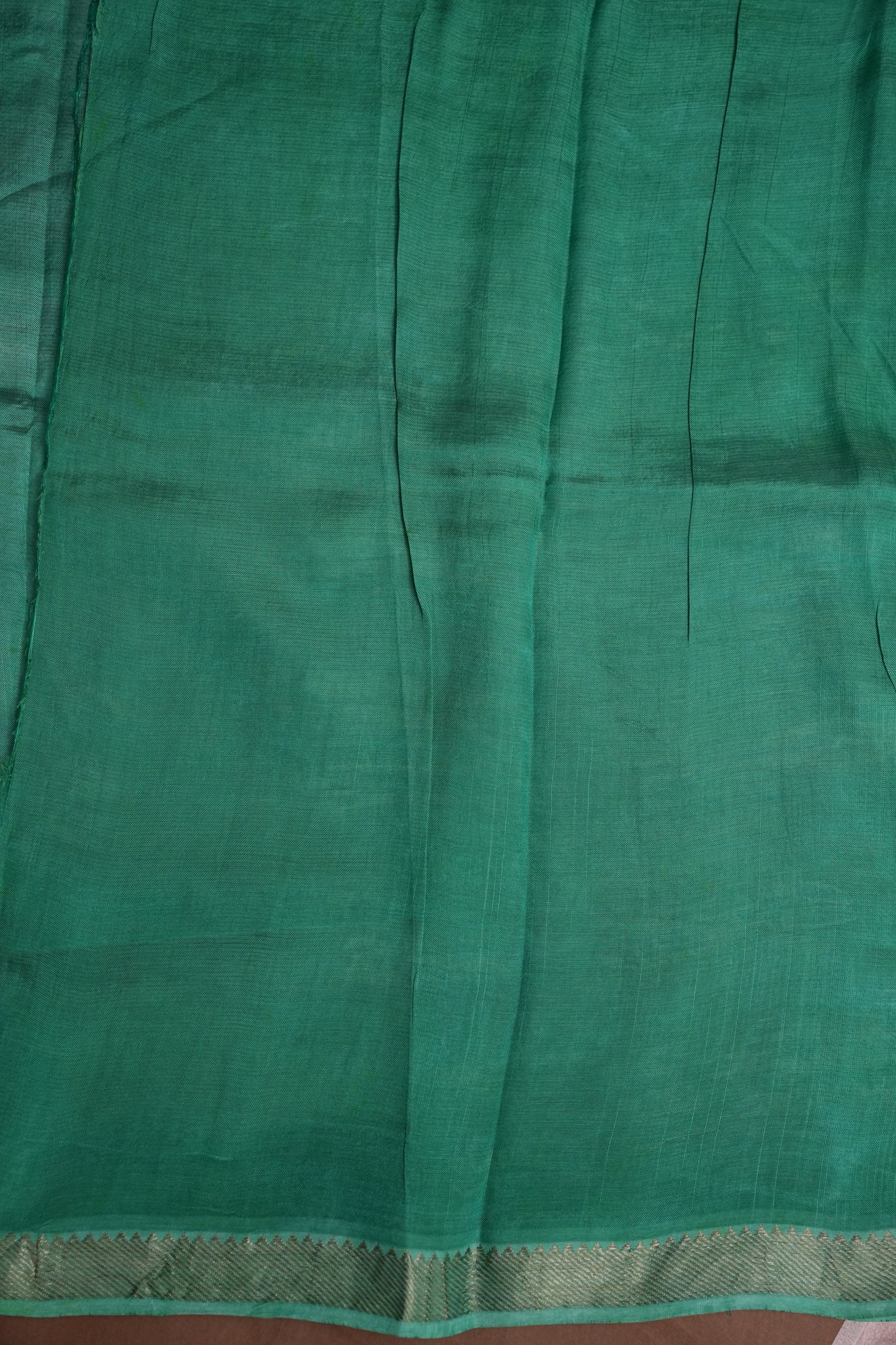 Mangalagiri Silk Shibori Tie & Dye Saree - Teal Green & Magenta