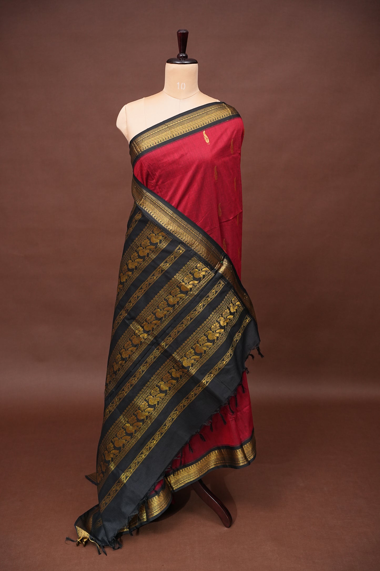 Kalyani Cotton Silk Saree - Red