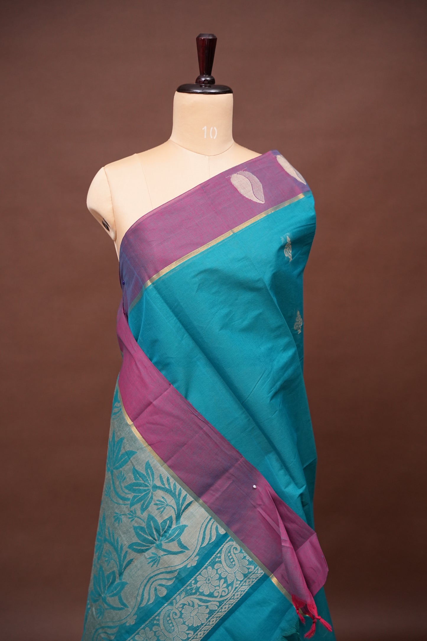 Chettinad Cotton Saree - Blue