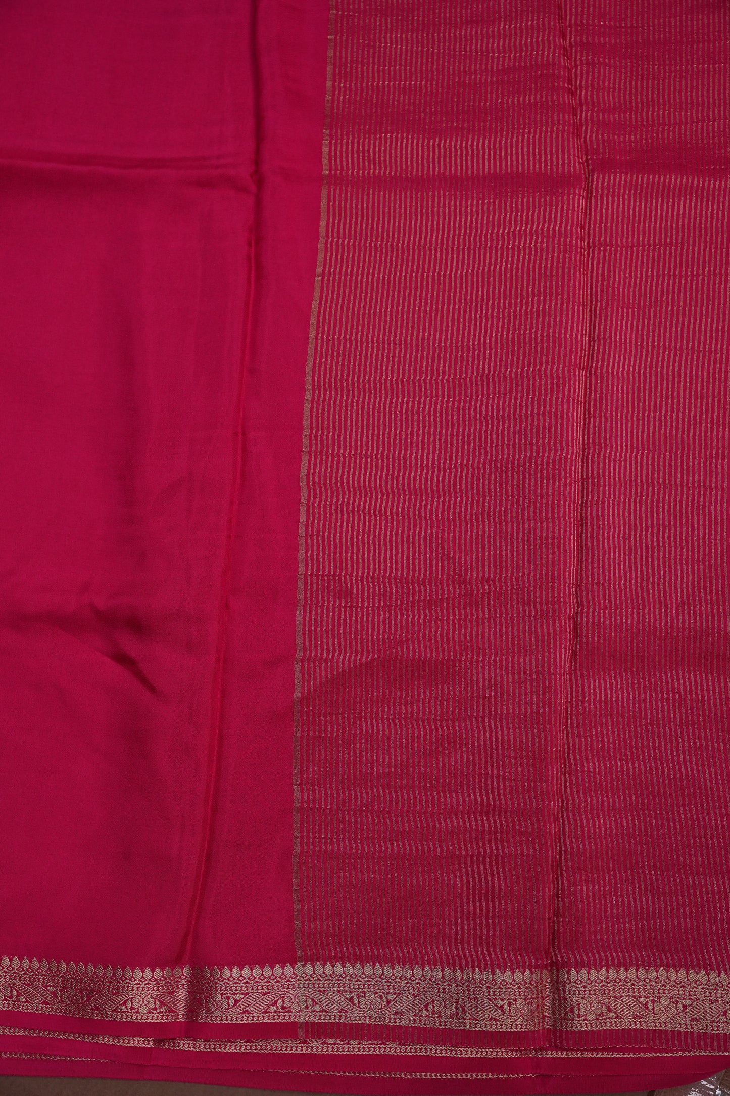 Pink Crepe Silk Saree with Embroidered Blouse