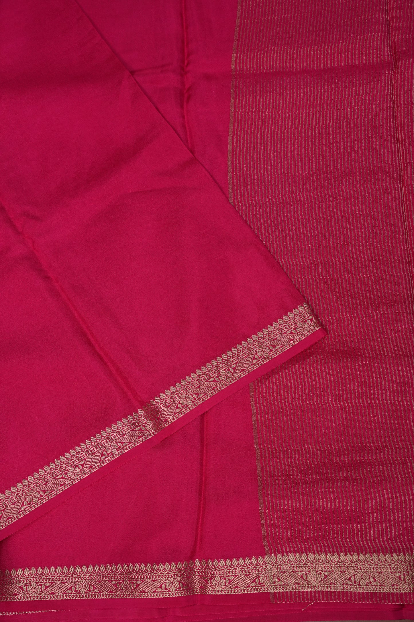 Pink Crepe Silk Saree with Embroidered Blouse