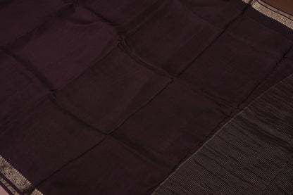 Crepe Silk Coffee Color with Embroidered Blouse