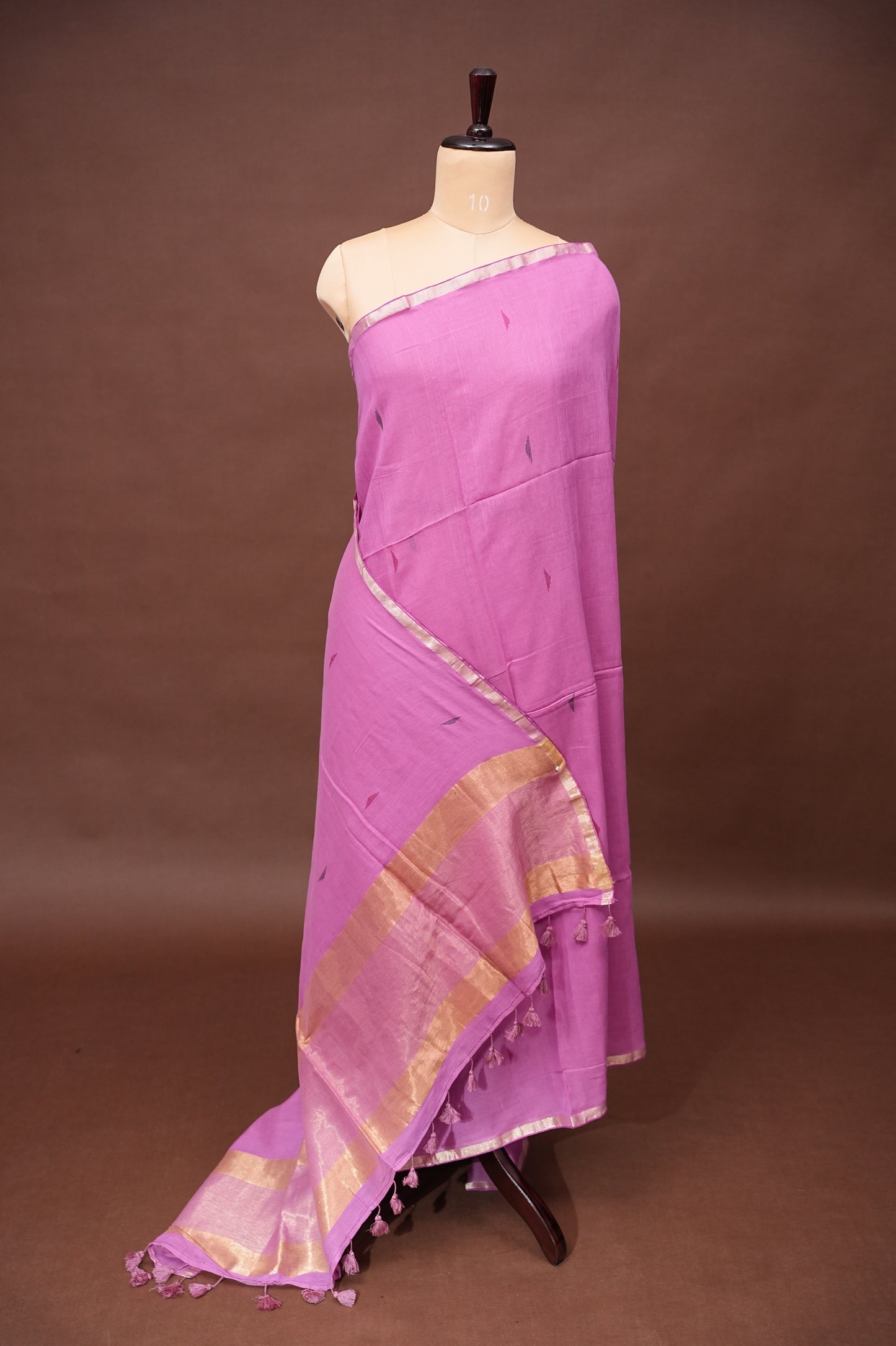 Soft Cotton Saree - Soft Pink