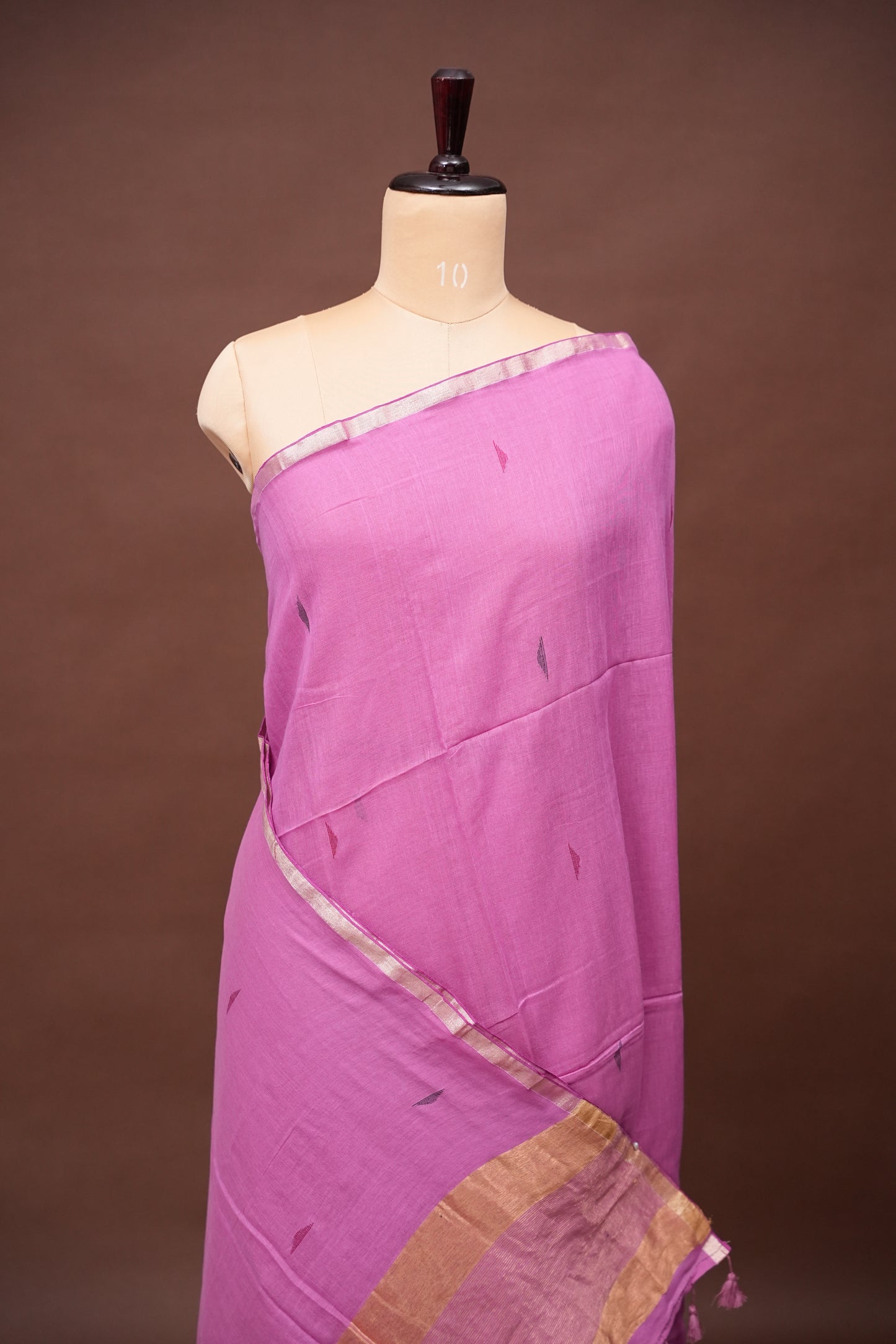 Soft Cotton Saree - Soft Pink