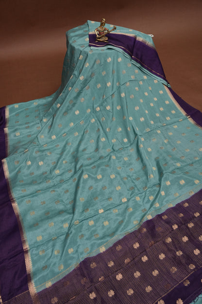 Crepe Silk Saree - Deep Purple