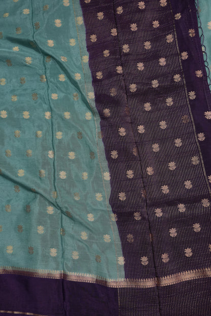 Crepe Silk Saree - Deep Purple