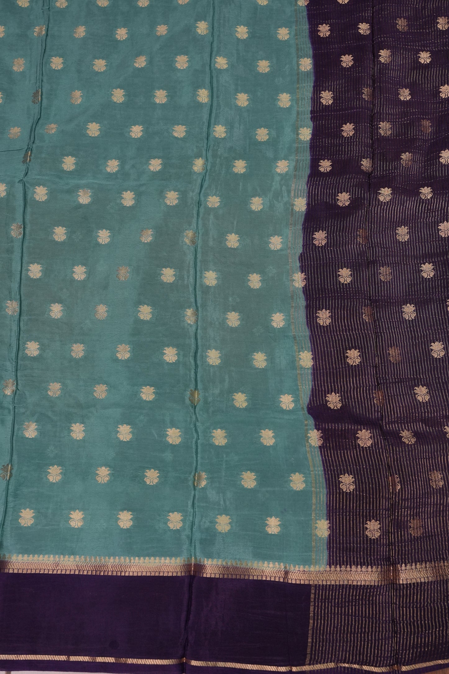 Crepe Silk Saree - Deep Purple