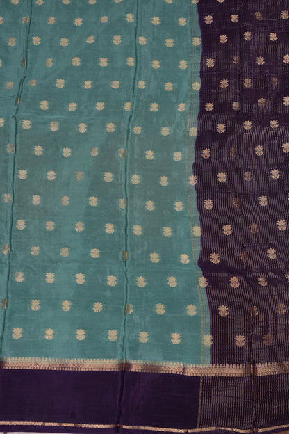 Crepe Silk Saree - Deep Purple