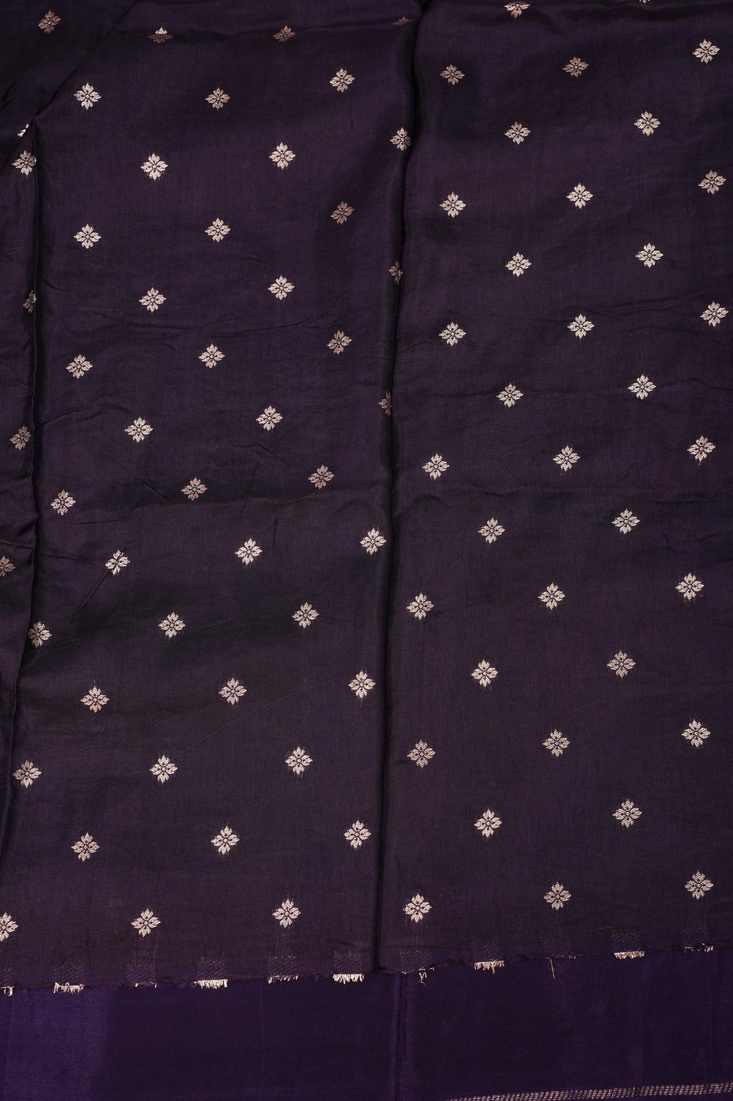 Crepe Silk Saree - Deep Purple
