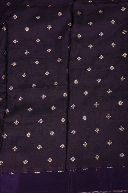 Crepe Silk Saree - Deep Purple