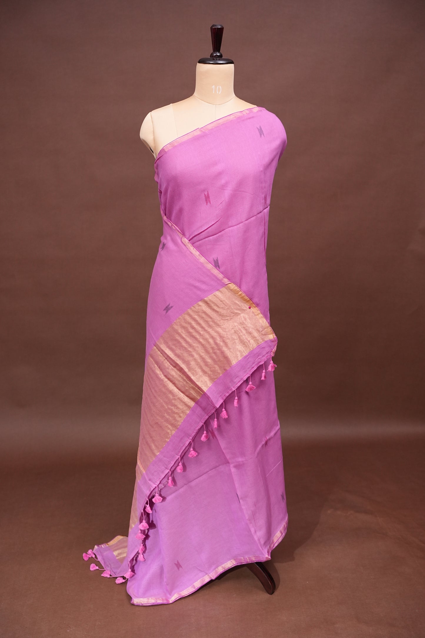 Soft Cotton Saree - Soft Pink