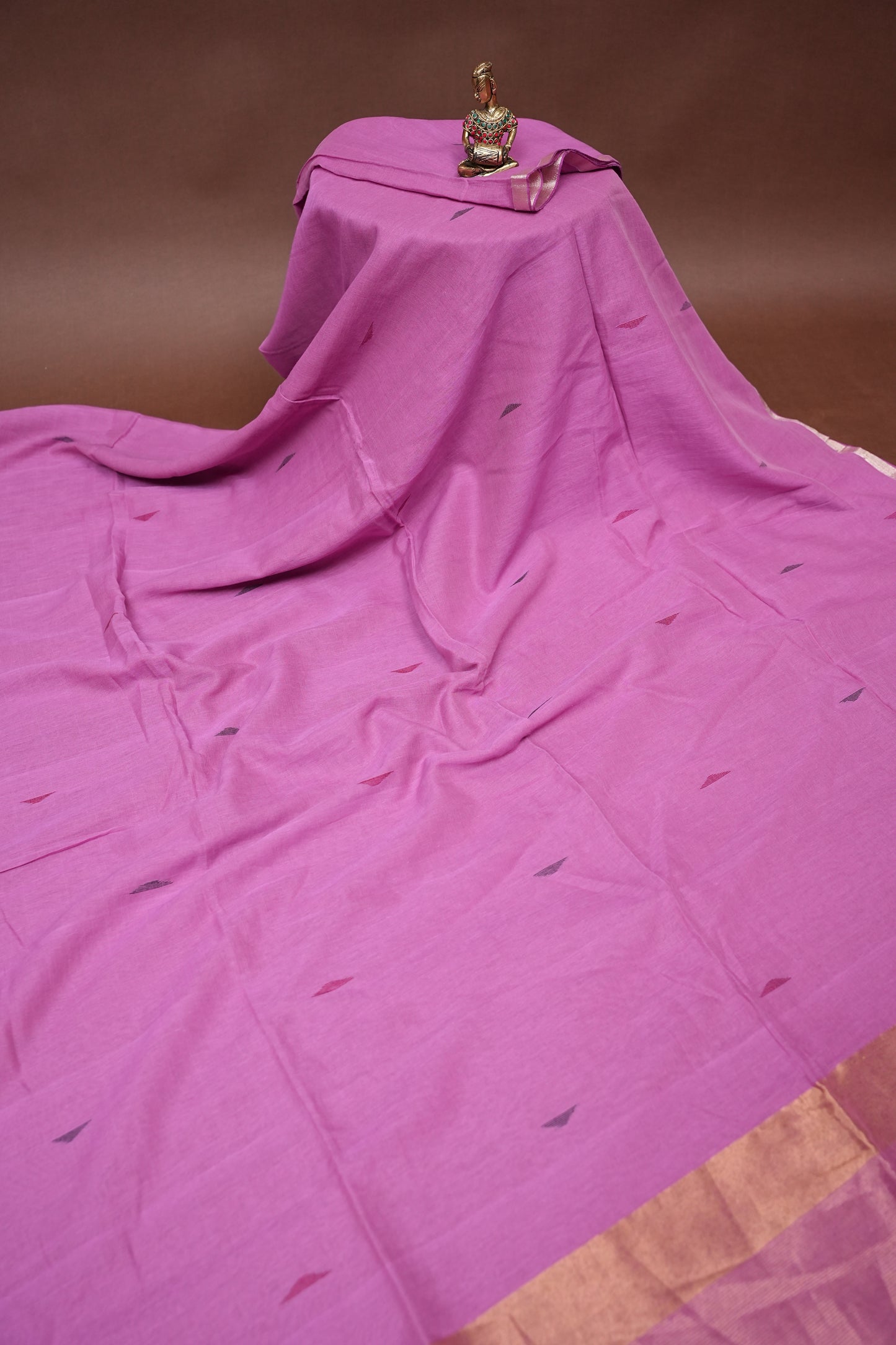Soft Cotton Saree - Soft Pink