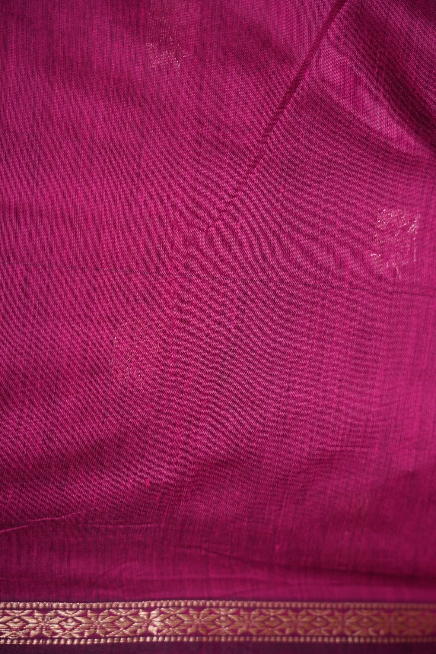 Maheshwari Silk Cotton Saree - Royal Blue