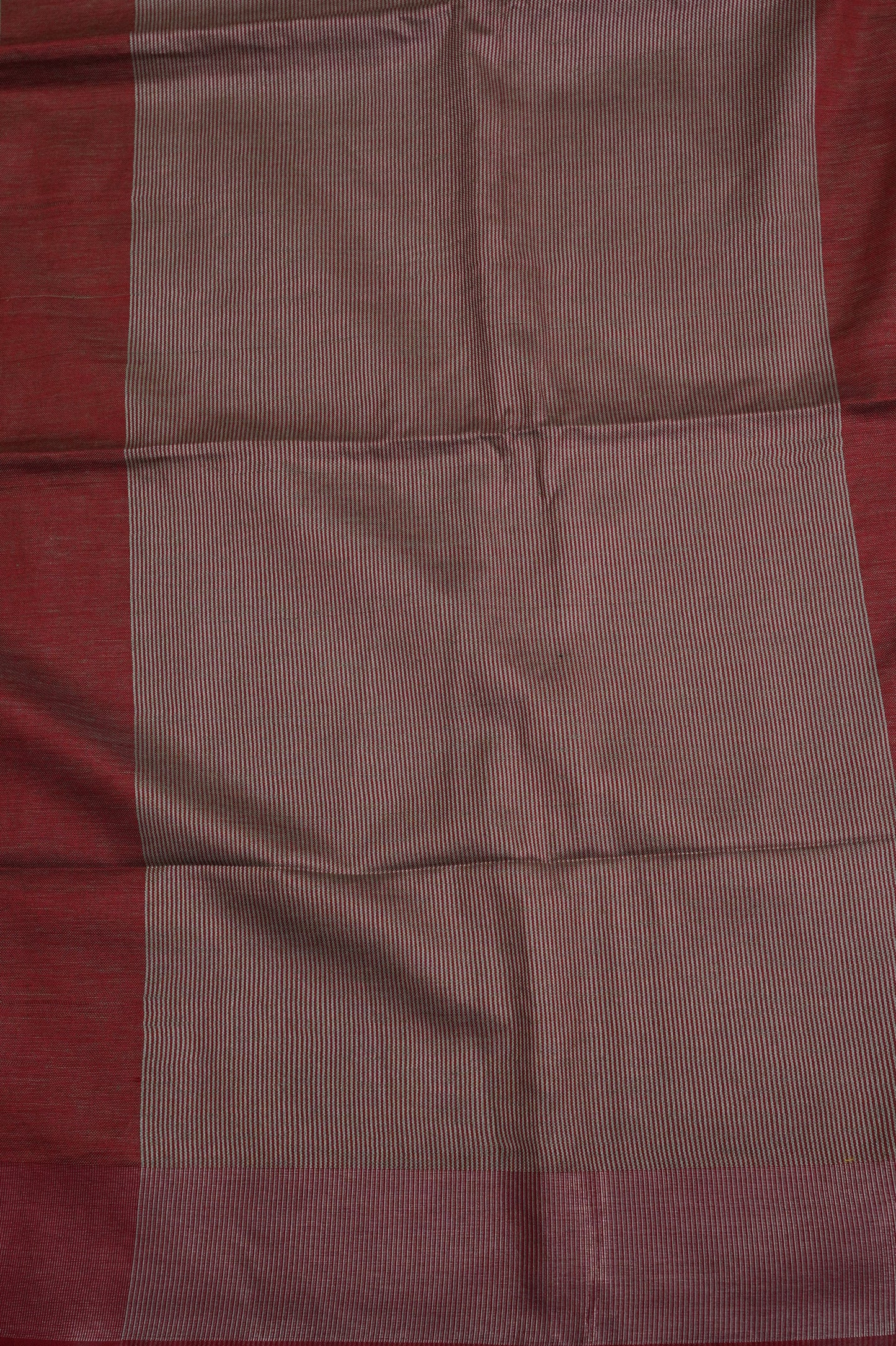 Pure Linen Saree with Tassles - Muted Olive Green & Olive